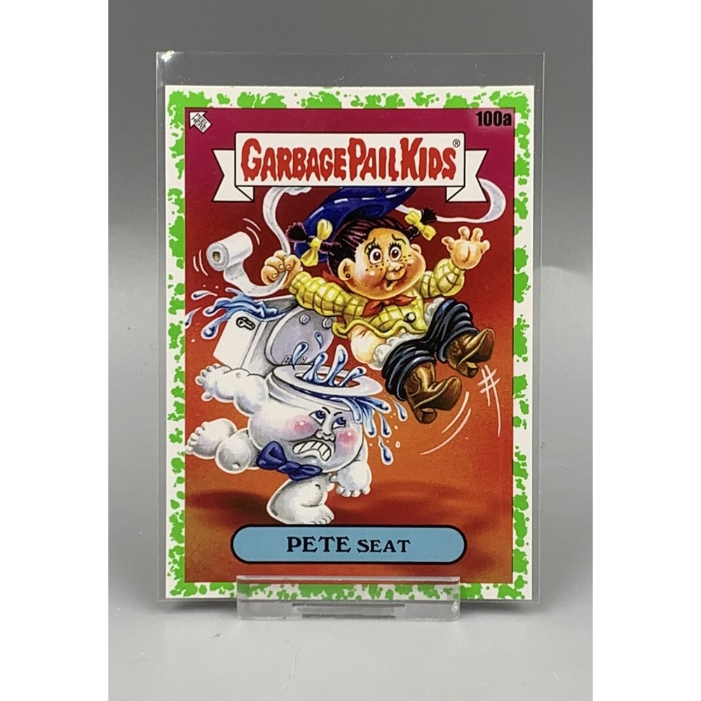 2020 Garbage Pail Kids 35th Anniversary Pete Seat 100a Green Parallel